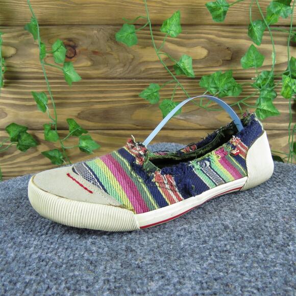 BC Footwear Women's Flat Multicolor Fabric‎ Sz 7 Medium Used 2025 - Picture 1 of 6